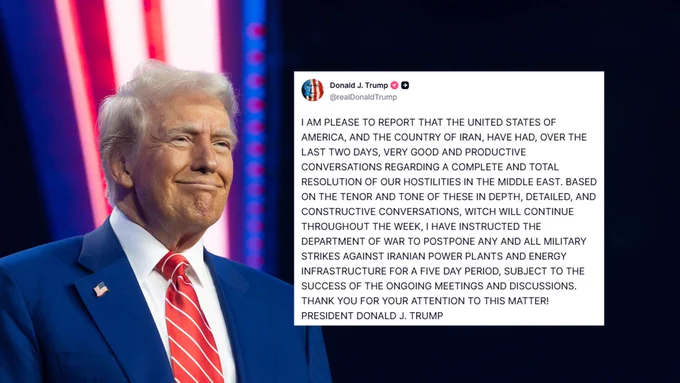 Trump delays military strikes on Iranian facilities for five days